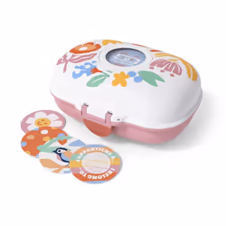 MONBENTO - Boîte à Goûter Snack Box Hermétique - Idéal Pour Ecole ou Parc - MB Gram rose Papercut