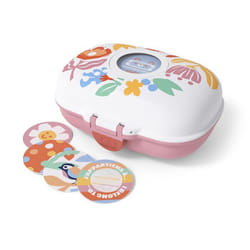 MONBENTO - Boîte à Goûter Snack Box Hermétique - Idéal Pour Ecole ou Parc - MB Gram rose Papercut