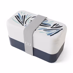 MONBENTO - Bento box - Lunch Box 2 Compartiments - Idéal pour Travail/Ecole - Made In France - MB Original bleu Nordic