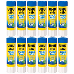 12 bâtons De Colle - Magic Blue - 8G - UHU