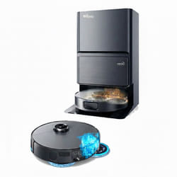 Robot aspirateur laveur LIDAR connecté avec base de vidage EZIclean® PureFlow ULTRA