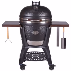 Barbecue Kamado, fumoir, four, rotissoire et plancha polyvalent Idéal pour plus de 10 personnes diamètre cuisson 55cm , Nombr ...