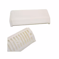 Aérateur - GENERIQUE - 75 x 200 x 30 mm - Grille ABS - Grille polyéthylène - Blanc