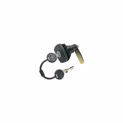Serrure noire de portillon ou coffre pour caravane et camping-car