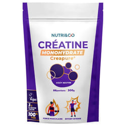 Nutri&Co Créatine Monohydrate Creapure 300 g