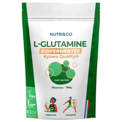Nutri&Co L-Glutamine Biofermentée Goût Neutre 150 g