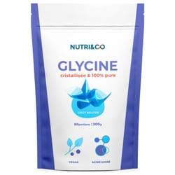 Nutri&Co Glycine Crystallisée 100% Pure Goût Neutre 300 g