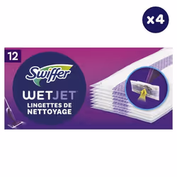 4x12 Lingettes Wetjet, Swiffer