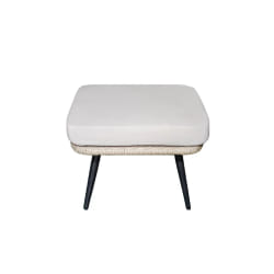 Repose-pieds extérieur avec coussin beige BELLAVISTA, Concept Usine