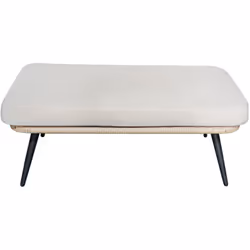 Repose-pieds extérieur avec coussin beige Le repose-pieds extérieur combine élégance et robustesse pour vos espaces extérieur ...