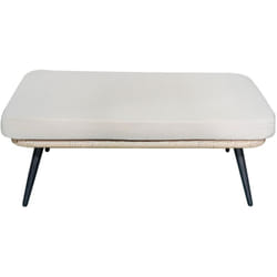 Fiorentino - Repose-pieds extérieur avec coussin beige