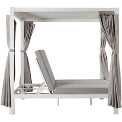 Lit de jardin 2 places gris CORDOUE, Concept Usine