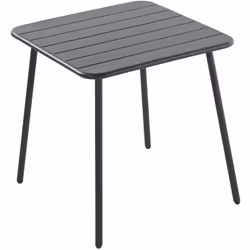 Apportez une touche moderne à votre espace extérieur avec la table Bergame en acier pouvant accueillir de 4 à 6 personnes. Sa ...