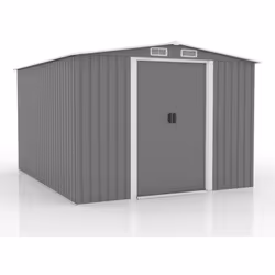Cet abri de jardin de 8.08 m² est idéal pour organiser votre jardin. De couleur grise avec des touches de blanc, il s'intègre ...