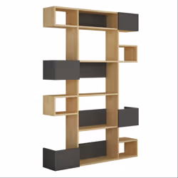 Bibliothèque bois et anthracite ELIO, Concept Usine