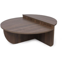 Table basse modulable couleur noyer MILA