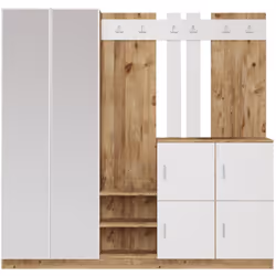 Découvrez Anka, le grand meuble d'entrée au design élégant, agrémenté d'un miroir pour une touche de raffinement supplémentai ...