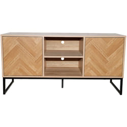 Concept-usine - chevron - Buffet effet chevron 2 portes et 2 niches