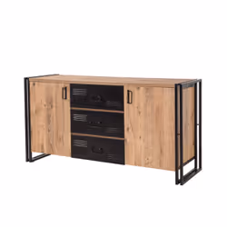 Buffet industriel avec portes et tiroirs HOLEN, Concept Usine