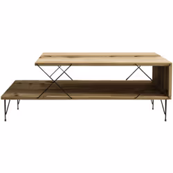 Table basse design Cette table basse incarne l'élégance moderne avec une touche industrielle, idéale pour sublimer votre salo ...