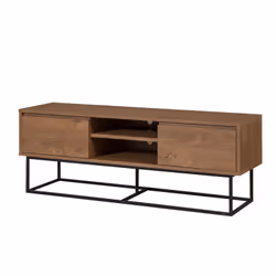 Meuble tv bois et noir avec rangements HAYE, Concept Usine