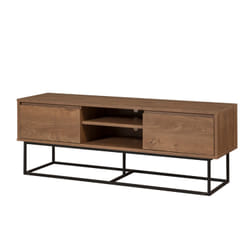 Meuble tv bois et noir avec rangements HAYE, Concept Usine