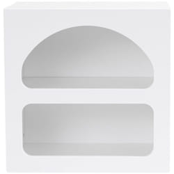 Table de chevet avec niches blanc amal