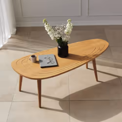 Table basse style teck bois clair RANA, Concept Usine
