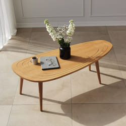 Table basse style teck bois clair RANA, Concept Usine