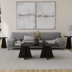 Table basse design noire SHAMP, Concept Usine