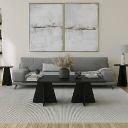 Table basse design noire SHAMP, Concept Usine
