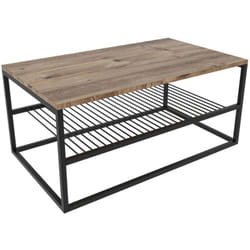 Factory - Table basse industrielle avec étagère