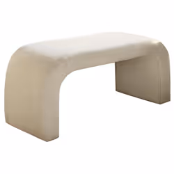 Banc bouclettes blanc. Ajoutez une touche cosy et pratique à votre chambre avec le banc bouclettes. Son revêtement teddy blan ...