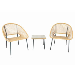 Concept-usine - acapulco - Salon de jardin 2 places avec table naturel