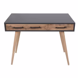 Bureau scandinave effet chêne - 2 tiroirs VIRRAT, Concept Usine