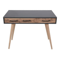 Bureau scandinave effet chêne - 2 tiroirs VIRRAT, Concept Usine