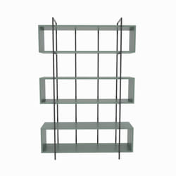 Bibliothèque contemporaine vert 180cm LULI