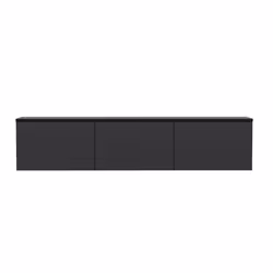 Meuble TV contemporain anthracite avec rangement 160 cm NAEL, Concept Usine