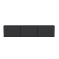 Meuble TV contemporain anthracite avec rangement 160 cm NAEL, Concept Usine