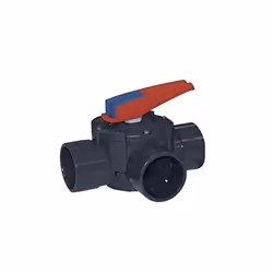 Vanne 3 voies manuelle 50/63 mm