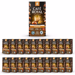 200 Capsules Aluminium Compatibles NESPRESSO® À USAGE DOMESTIQUE - CAFÉ SAVEUR CARAMEL - Dosettes by Café Royal®