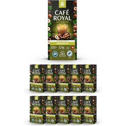 100 Capsules Aluminium Compatibles NESPRESSO® À USAGE DOMESTIQUE - CAFÉ SAVEUR NOISETTE - Dosettes by Café Royal®