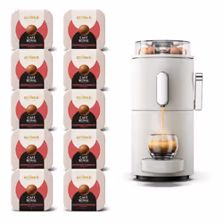 Machine à Café CoffeeB Globe Blanc + 90 Coffee Balls Espresso Supremo - 100% Compostables