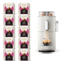 Machine à Café CoffeeB Globe Blanc + 90 Coffee Balls Lungo Forte - 100% Compostables