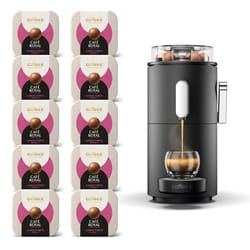 Machine à Café CoffeeB Globe Noir + 90 Coffee Balls Lungo Forte - 100% Compostables