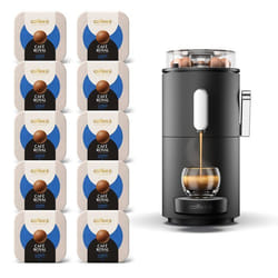 Machine à Café CoffeeB Globe Noir + 90 Coffee Balls Lungo - 100% Compostables