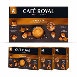 150 Capsules de Café Compatibles NESPRESSO PRO® - SAVEUR CARAMEL - Dosettes by Café Royal®