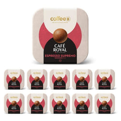 90 Boules de Café COFFEEB - SUPREMO - 100% Compostables - Compatible avec machines CoffeeB by Café Royal