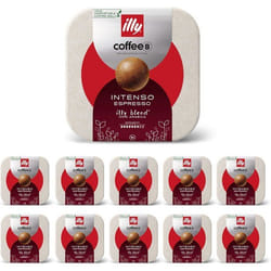 90 Coffee Balls Illy Intenso - Boules de café 100% compostable - Compatible avec la machine à café CoffeeB by Café Royal