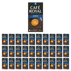 300 Capsules de Café en Aluminium Compatibles NESPRESSO® À USAGE DOMESTIQUE - LUNGO - Dosettes by Café Royal®